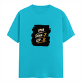 Male Classic Crew T-Shirt | Men's Regular Fit | 180 GSM Bio-Washed Cotton | Pre-Shrunk, Double-Stitched | Personalized | Typography | Motivation | Everyday | Empowering | Fall Seven, Rise Eight - front - SkyBlue - mockup 1