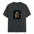 Male Classic Crew T-Shirt | Men's Regular Fit | 180 GSM Bio-Washed Cotton | Pre-Shrunk, Double-Stitched | Personalized | Typography | Motivation | Everyday | Empowering | Fall Seven, Rise Eight - front - Steel Grey - mockup 1