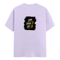 Male Classic Crew T-Shirt | Men's Regular Fit | 180 GSM Bio-Washed Cotton | Pre-Shrunk, Double-Stitched | Personalized | Typography | Motivation | Everyday | Empowering | Fall Seven, Rise Eight - back - Lavender - mockup 2