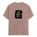 Male Classic Crew T-Shirt | Men's Regular Fit | 180 GSM Bio-Washed Cotton | Pre-Shrunk, Double-Stitched | Personalized | Typography | Motivation | Everyday | Empowering | Fall Seven, Rise Eight - back - Mushroom - mockup 2
