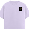 Male Classic Crew T-Shirt | Men's Regular Fit | 180 GSM Bio-Washed Cotton | Pre-Shrunk, Double-Stitched | Personalized | Typography | Motivation | Everyday | Empowering | Fall Seven, Rise Eight - left pocket - Lavender - mockup 3