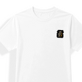 Unisex Dry Fit T-Shirt | Regular Fit | Micro Polyester | Quick-Dry | Wrinkle Resistant | Unisex | Personalized | Typography | Motivation | Everyday | Empowering | Fall Seven, Rise Eight - left pocket - mockup 3