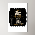 Acrylic Poster | Glossy 3mm Acrylic | Stick-On Wall Decor | Frameless | Unisex | Personalized | Typography | Royalty | Power | Everyday | Empowering | The Crowned Warrior - front_2 - 16x24Inch - White - mockup 2