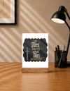 Acrylic Photo Frame With Stand - The Crowned Warrior
