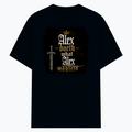 Cotton Stretch T-Shirt | Unisex Fit | 95% Cotton 5% Spandex | Breathable Flexible Durable | Adults | Personalized | Typography | Royalty | Power | Everyday | Empowering | The Crowned Warrior - front - Navy Blue - mockup 1