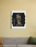 Canvas | Wall Art Decor | PolyCanvas Fabric, Wooden Frame | Fade-Proof & Durable | Unisex | Personalized | Typography | Royalty | Power | Everyday | Empowering | The Crowned Warrior - front_16X20 In - 16X20 In - mockup 3