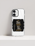 iPhone Glass Case | For Various iPhone Models | Tempered Glass & TPU | Hybrid Protection, Wireless Charging | Unisex | Personalized | Typography | Royalty | Power | Everyday | Empowering | The Crowned Warrior - front_16 Plus - 16 Plus - mockup 5
