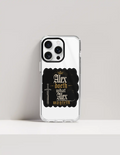 iPhone Glass Case | For Various iPhone Models | Tempered Glass & TPU | Hybrid Protection, Wireless Charging | Unisex | Personalized | Typography | Royalty | Power | Everyday | Empowering | The Crowned Warrior - front_16 Pro - 16 Pro - mockup 6