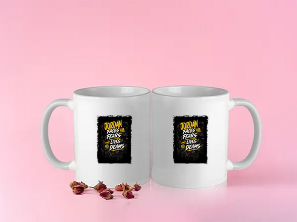 Color Coffee Mug | 11 oz | Ceramic | Fade-Proof | Unisex | Personalized | Typography | Overcoming Adversity | Everyday Encouragement | Empowering | Face Your Fears