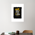Acrylic Poster | Glossy 3mm Acrylic | Stick-On Wall Decor | Frameless | Unisex | Personalized | Typography | Overcoming Adversity | Everyday Encouragement | Empowering | Face Your Fears - front_5 - A3 Poster - White - mockup 5