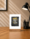 Acrylic Photo Frame With Stand - Face Your Fears