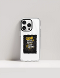 Hard Clear Case | For iPhone | TPU & PC Hybrid | Camera Guard & Scratch-Proof | Unisex | Personalized | Typography | Overcoming Adversity | Everyday Encouragement | Empowering | Face Your Fears - front_16 Pro - 16 Pro - mockup 6