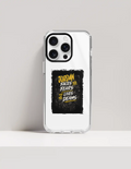 Hard Clear Case | For iPhone | TPU & PC Hybrid | Camera Guard & Scratch-Proof | Unisex | Personalized | Typography | Overcoming Adversity | Everyday Encouragement | Empowering | Face Your Fears - front_16 Pro Max - 16 Pro Max - mockup 7