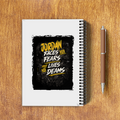 A5 Notepad | 120 Pages, Ruled/Unruled | 70 GSM Natural Shade Paper, 300 GSM Cover | Wire Bound | Everyday Use | Personalized | Typography | Overcoming Adversity | Everyday Encouragement | Empowering | Face Your Fears - back - White - mockup 2