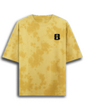 Tie Dye Oversized T-Shirt | Relaxed Fit | 90% Cotton, 10% Polyester | Handcrafted Unique Style | Unisex | Personalized | Typography | Humor | Everyday | Humorous | Innocent By - left pocket - mockup 3