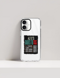 Hard Clear Case | For iPhone | TPU & PC Hybrid | Camera Guard & Scratch-Proof | Unisex | Personalized | Typography | Resilience | Everyday | Empowering | Never Stop Rising - front_17 - 17 - mockup 1