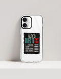 Hard Clear Case | For iPhone | TPU & PC Hybrid | Camera Guard & Scratch-Proof | Unisex | Personalized | Typography | Resilience | Everyday | Empowering | Never Stop Rising - front_16 Plus - 16 Plus - mockup 5