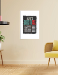 Poster | 300 GSM Art Board | Fade-Proof Digital , Easy Hang Adhesive | Home Decor | Personalized | Typography | Resilience | Everyday | Empowering | Never Stop Rising - front_16x24In - 16x24In - mockup 8
