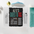 Placemat | Standard Dining | 100% Polyester | Durable, Fade-Proof, Soft | Unisex | Personalized | Typography | Resilience | Everyday | Empowering | Never Stop Rising - front - White - mockup 1