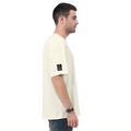 Oversized Classic T-Shirt | Unisex Relaxed Fit | 100% Super-Combed Cotton | Pre-Shrunk, Double-Stitched | Adults | Personalized | Typography | Resilience | Everyday | Empowering | Never Stop Rising - left sleeve - Off White - mockup 5