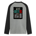 Male Raglan T-Shirt | Men's Regular Fit | 180 GSM Bio-Washed Fabric | Double Stitched, Ribbed Neck | Personalized | Typography | Resilience | Everyday | Empowering | Never Stop Rising - back - mockup 2