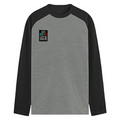 Male Raglan T-Shirt | Men's Regular Fit | 180 GSM Bio-Washed Fabric | Double Stitched, Ribbed Neck | Personalized | Typography | Resilience | Everyday | Empowering | Never Stop Rising - left pocket - mockup 3