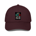 Classic Baseball Cap | Universal Fit | 280 GSM Drill Cotton | Sun Protection | Unisex Adults | Personalized | Typography | Resilience | Everyday | Empowering | Never Stop Rising - front - Maroon - mockup 1