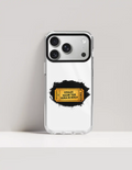 Hard Clear Case | For iPhone | TPU & PC Hybrid | Camera Guard & Scratch-Proof | Unisex | Personalized | Typography | Pop Culture | Everyday | Humorous - front_17 Pro Max - 17 Pro Max - mockup 3