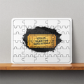 MDF Wooden Puzzle | 6x8 Inch 30 Pieces | Glossy Finish | Durable, Waterproof | Kids & Adults | Personalized | Typography | Pop Culture | Everyday | Humorous - front - White - mockup 1