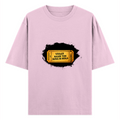 Oversized Standard T-Shirt | Unisex Relaxed Fit | 100% Super Combed Cotton | Soft, Breathable, Durable | Adult | Personalized | Typography | Pop Culture | Everyday | Humorous - front - Light Baby Pink - mockup 1