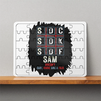MDF Wooden Puzzle | 6x8 Inch 30 Pieces | Glossy Finish | Durable, Waterproof | Kids & Adults | Personalized | Typography | Attitude | Rebellion | Everyday | Assertive | Unbothered By Everything
