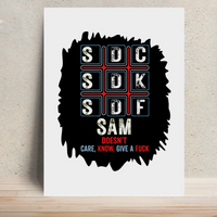 Metal Posters | 8x11.7 & 11.7x15.7 Inches | 1mm Thick Metal | Magnetic Mount | Waterproof | Glossy Finish | Home Decor | Personalized | Typography | Attitude | Rebellion | Everyday | Assertive | Unbothered By Everything