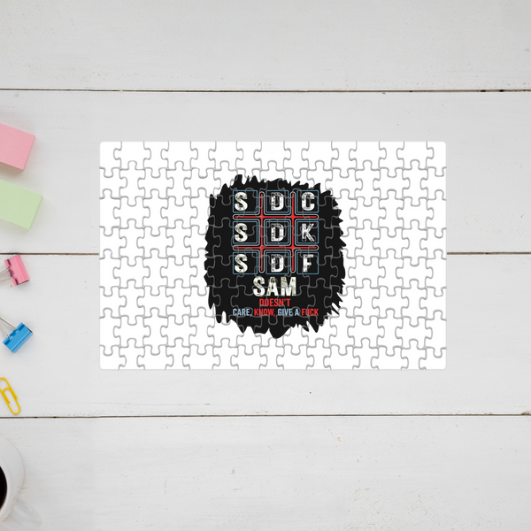 Jigsaw Puzzle | 120 Pieces A4 Size | Recycled Paper Semi-Glossy Finish | Fade-Proof Engaging Entertainment | Unisex | Personalized | Typography | Attitude | Rebellion | Everyday | Assertive | Unbothered By Everything
