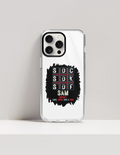 iPhone Glass Case | For Various iPhone Models | Tempered Glass & TPU | Hybrid Protection, Wireless Charging | Unisex | Personalized | Typography | Attitude | Rebellion | Everyday | Assertive | Unbothered By Everything - front_15 Pro Max - 15 Pro Max - mockup 11