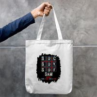 Tote Bag Zipper | Unisex | 100% Cotton Canvas | Zipper Closure, Long Handles | Everyday Use | Personalized | Typography | Attitude | Rebellion | Everyday | Assertive | Unbothered By Everything