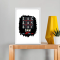Framed Poster | Multiple Sizes & Colors | 300 GSM Art Paper, 1-inch Laminated Frame | Fade-Proof, Ready to Hang | Unisex | Personalized | Typography | Attitude | Rebellion | Everyday | Assertive | Unbothered By Everything - front_A4 Frame Poster - A4 Frame Poster - mockup 13