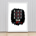 Framed Poster | Multiple Sizes & Colors | 300 GSM Art Paper, 1-inch Laminated Frame | Fade-Proof, Ready to Hang | Unisex | Personalized | Typography | Attitude | Rebellion | Everyday | Assertive | Unbothered By Everything - front_16x24In - 16x24In - mockup 10