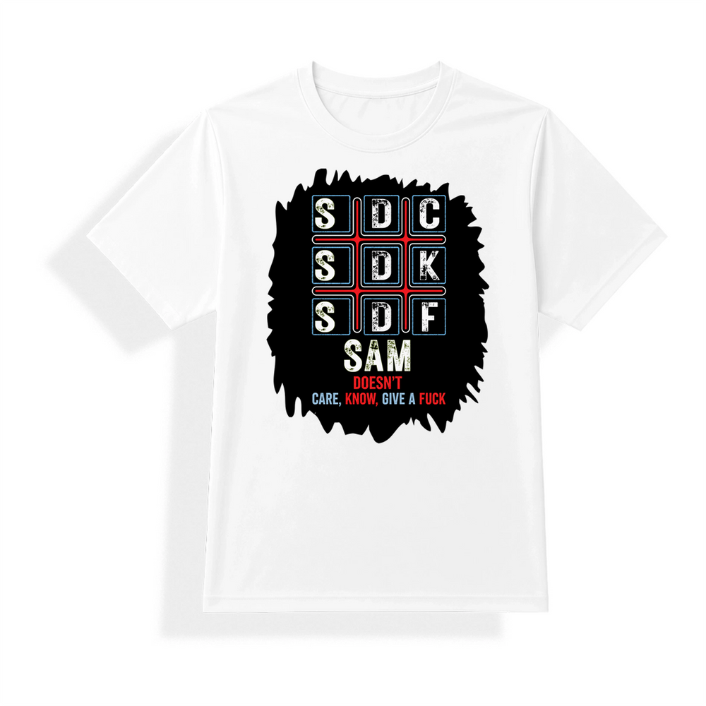 Unisex Jersey T-Shirt | Adults | Polyester Honeycomb Mesh | Breathable, Quick-Dry | Unisex Fit | Personalized | Typography | Attitude | Rebellion | Everyday | Assertive | Unbothered By Everything - front - mockup 1