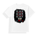 Unisex Jersey T-Shirt | Adults | Polyester Honeycomb Mesh | Breathable, Quick-Dry | Unisex Fit | Personalized | Typography | Attitude | Rebellion | Everyday | Assertive | Unbothered By Everything - front - mockup 1