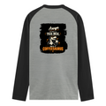 Male Raglan T-Shirt | Men's Regular Fit | 180 GSM Bio-Washed Fabric | Double Stitched, Ribbed Neck | Personalized | Typography | Coffee | Dinosaurs | Everyday | Amusing | The Caffeinated Dinosaur - back - mockup 2