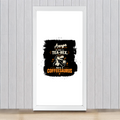 Framed Poster | Multiple Sizes & Colors | 300 GSM Art Paper, 1-inch Laminated Frame | Fade-Proof, Ready to Hang | Unisex | Personalized | Typography | Coffee | Dinosaurs | Everyday | Amusing | The Caffeinated Dinosaur - front_12x24In - 12x24In - mockup 8