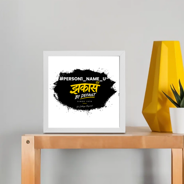Framed Poster | Multiple Sizes & Colors | 300 GSM Art Paper, 1-inch Laminated Frame | Fade-Proof, Ready to Hang | Unisex | Personalized | Typography | Identity | Self-confidence | Everyday | Confident
