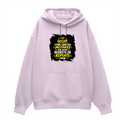 Oversized Hoodie | Relaxed Fit Unisex | 400 GSM Cotton Blend | Pre-Shrunk Warmth & Comfort | Adults | Personalized | Typography | Learning From Mistakes | Everyday | Empowering | Never Regret, Never Repeat - front - Light Baby Pink - mockup 1
