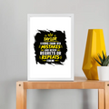 Framed Poster | Multiple Sizes & Colors | 300 GSM Art Paper, 1-inch Laminated Frame | Fade-Proof, Ready to Hang | Unisex | Personalized | Typography | Learning From Mistakes | Everyday | Empowering | Never Regret, Never Repeat - front_A4 Frame Poster - A4 Frame Poster - mockup 13