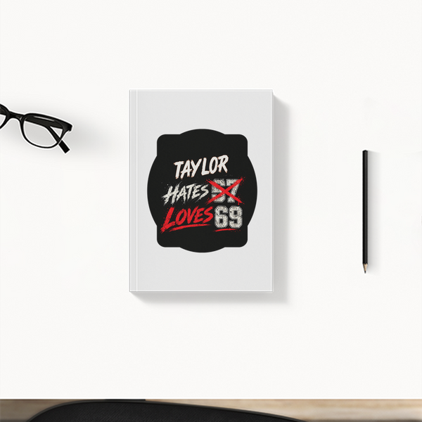 Daily Planner | 3-Month Undated | Soft-Bound | 204 Pages, Dotted Notes | Unisex Adult | Personalized | Typography | Humor | Casual | Playful | Hate Less, Love More