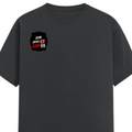 Male Classic Crew T-Shirt | Men's Regular Fit | 180 GSM Bio-Washed Cotton | Pre-Shrunk, Double-Stitched | Personalized | Typography | Humor | Casual | Playful | Hate Less, Love More - right pocket - Steel Grey - mockup 4