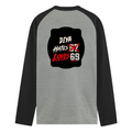Male Raglan T-Shirt | Men's Regular Fit | 180 GSM Bio-Washed Fabric | Double Stitched, Ribbed Neck | Personalized | Typography | Humor | Casual | Playful | Hate Less, Love More - back - mockup 2