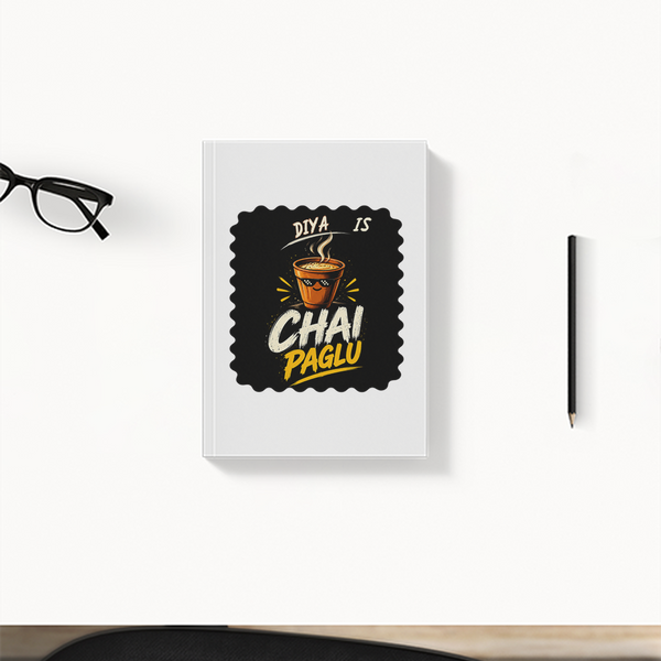 Daily Planner | 3-Month Undated | Soft-Bound | 204 Pages, Dotted Notes | Unisex Adult | Personalized | Bold Graphic | Beverages | Humor | Everyday | Playful | Chai Paglu