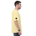 Oversized Standard T-Shirt | Unisex Relaxed Fit | 100% Super Combed Cotton | Soft, Breathable, Durable | Adult | Personalized | Bold Graphic | Beverages | Humor | Everyday | Playful | Chai Paglu - left sleeve - Beige - mockup 5