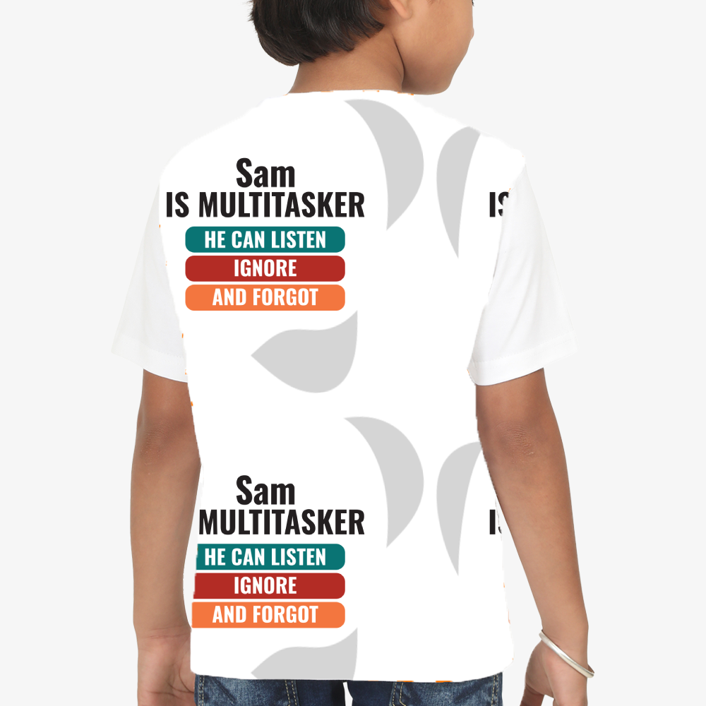 Personalized Humorous T-Shirt with Custom Name - Kids Sports T Shirt All Over Printed Products T-Shirt